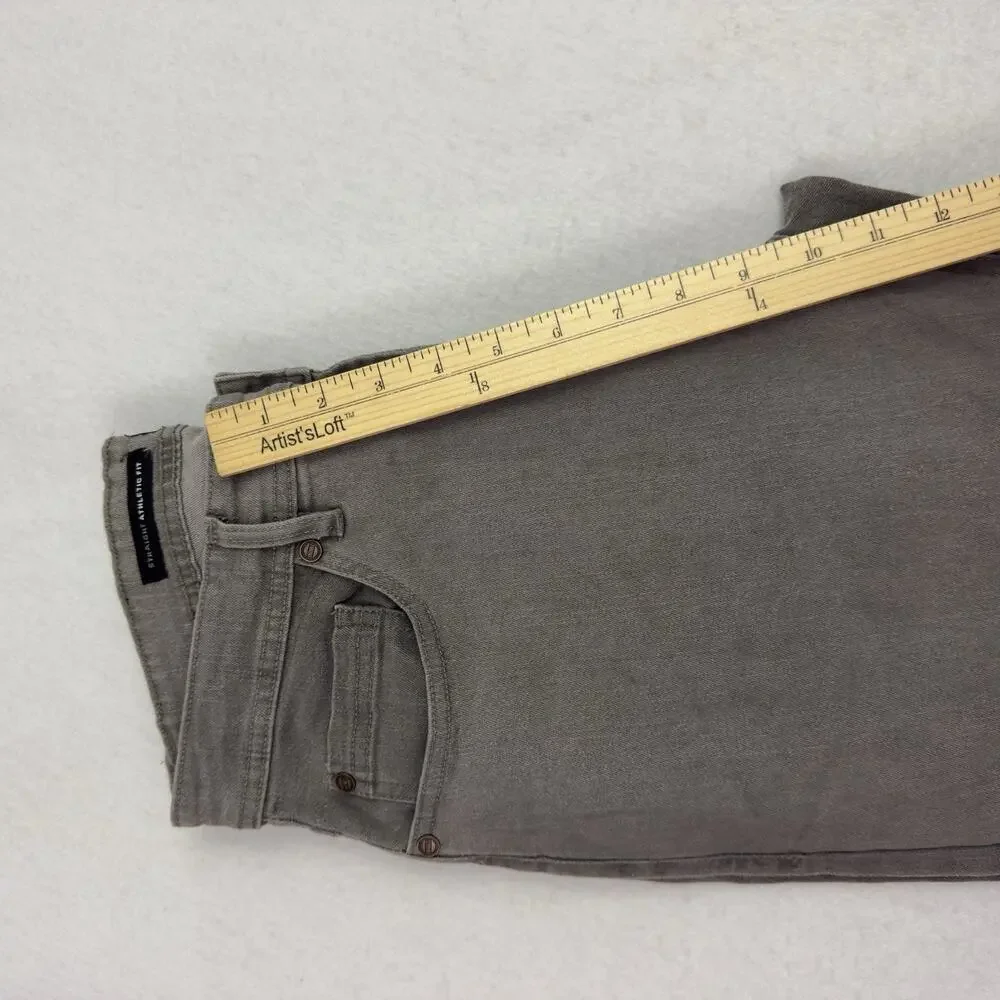 Barbell Apparel Jeans Mens Size 30 Gray Straight Athletic Fit 2.0 Stretch NWT